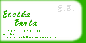 etelka barla business card